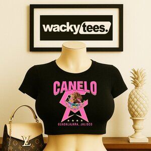 Canelo Alvarez CA Pink Mexico Mexican Flag Eagle Graphic Tee Shirt